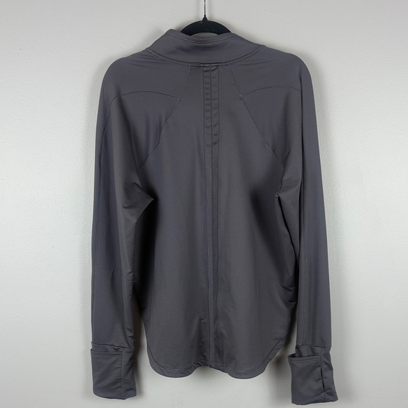 Athleta x Allyson Felix Heather Gray Quarter-Zip Long Sleeve Top Size XL - Picture 10 of 12